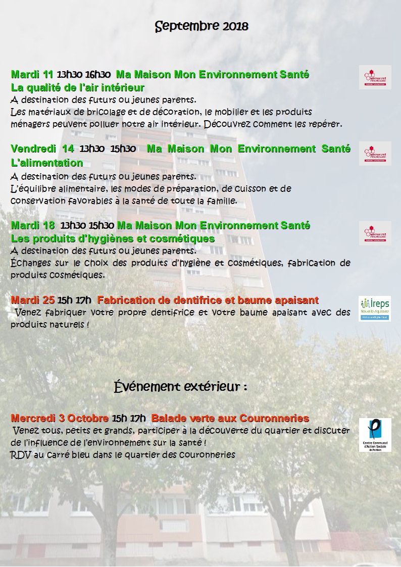 Programme Septembre